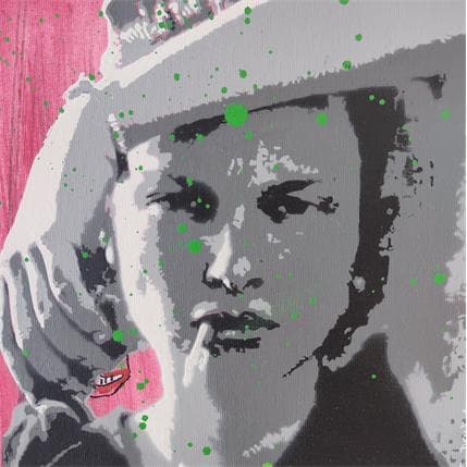 Painting Dazzled  by Doisy Eric | Painting Street art Mixed Portrait, Pop icons