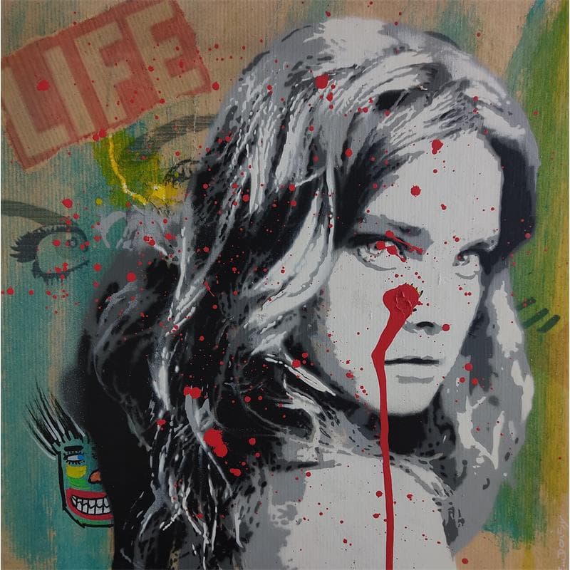 Peinture Life par Doisy Eric | Tableau Street Art Mixte Portraits
