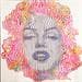 Painting Marylin Monroe always by Schroeder Virginie | Painting Raw art Mixed Portrait