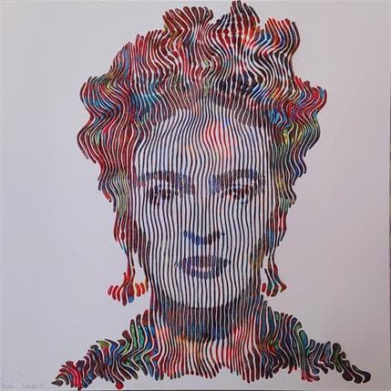 Painting Frida always and forever by Schroeder Virginie | Painting Raw art Mixed Portrait