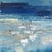 Painting Au mouillage by Levesque Emmanuelle | Painting Figurative Oil Landscapes Marine