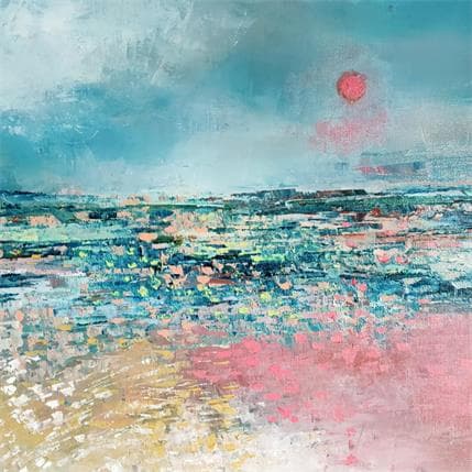 Painting Sur la grève by Levesque Emmanuelle | Painting Abstract Oil Landscapes, Marine