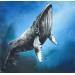 Peinture Baleine  par Locoge Alice | Tableau Acrylique