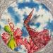 Painting La yuppi incontre la donna Hibiscus by Nai | Painting Surrealism Watercolor Textile