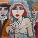 Painting Le grand jour by Fauve | Painting Figurative Life style Acrylic