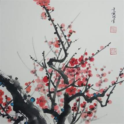 Painting Plum tree 3 by Du Mingxuan | Painting  Pop icons