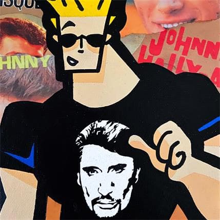 Peinture Johnny bravo par Kalo | Tableau Pop Art Mixte icones Pop, Portraits