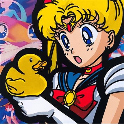 Peinture Sailor moon par Kalo | Tableau Pop Art Mixte icones Pop