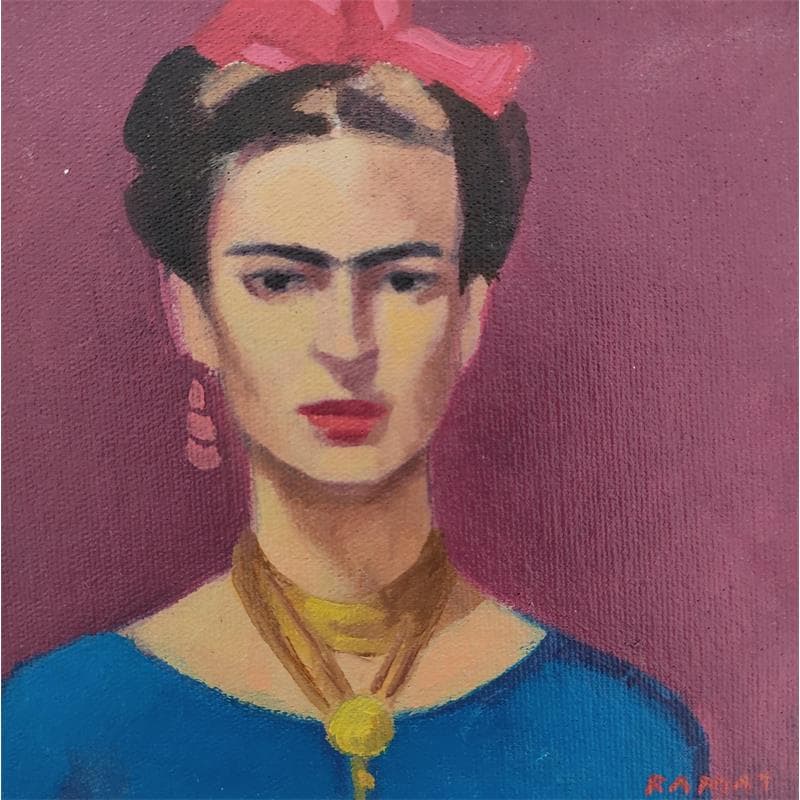 Painting Frida by Ramat Manuel | Painting Figurative Portrait Watercolor