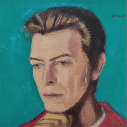 Peinture Bowie par Ramat Manuel | Tableau Figuratif Acrylique Portraits