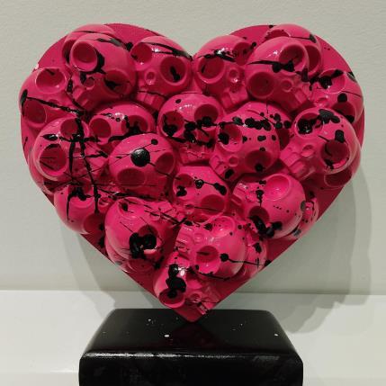 Sculpture Heartskull T4 by VL | Sculpture Pop art Mixed Pop icons