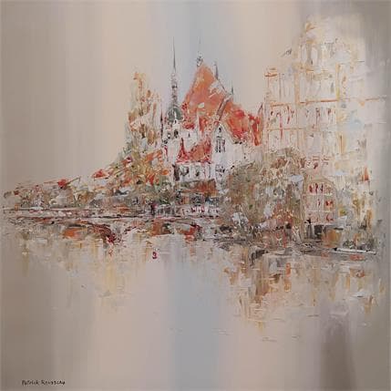Painting D'une rive à l'autre by Rousseau Patrick | Painting Figurative Oil Landscapes, Urban