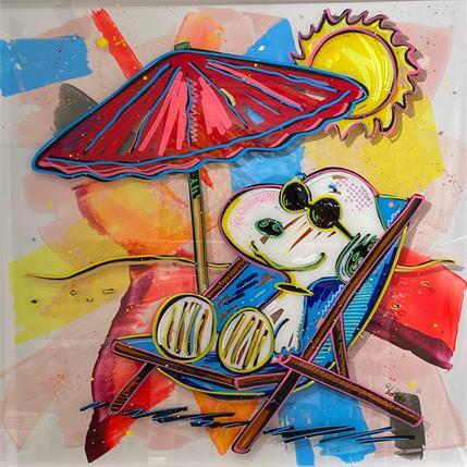 Painting Au soleil by Shokkobo | Painting Pop art Mixed Pop icons