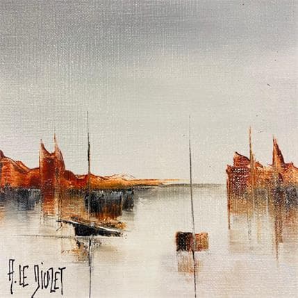 Painting Compo Colmarine 122 by Le Diuzet Albert | Painting  Oil