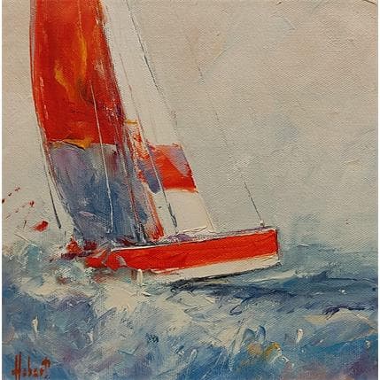 Gemälde Voiles sorties von Hébert Franck | Gemälde Figurativ Öl Marine