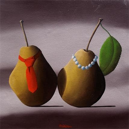 Painting Mr et Ms Willam by Trevisan Carlo | Painting Surrealist Acrylic still-life