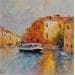 Painting le grand canal by Hébert Franck | Painting Figurative Marine Oil