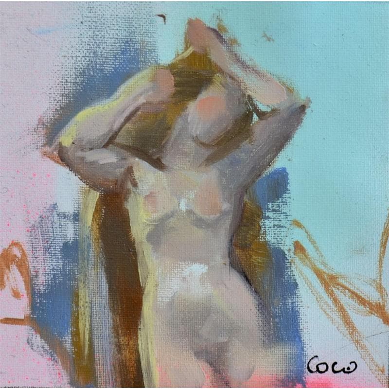 Painting L'estoille II by Coco Rohart | Painting Figurative Mixed Portrait
