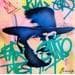 Peinture Clint par Chauvijo | Tableau Figuratif Icones Pop Graffiti Acrylique Résine
