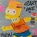 Painting Bart Graffiti by Kedarone | Painting Street art Graffiti Mixed Pop icons