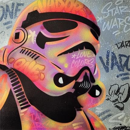 Painting Storm Trooper by Kedarone | Painting Street art Graffiti, Mixed Pop icons