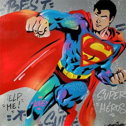 Painting Superman by Kedarone | Painting Street art Graffiti, Mixed Pop icons