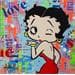 Peinture Betty love par Euger Philippe | Tableau Pop Art Mixte icones Pop