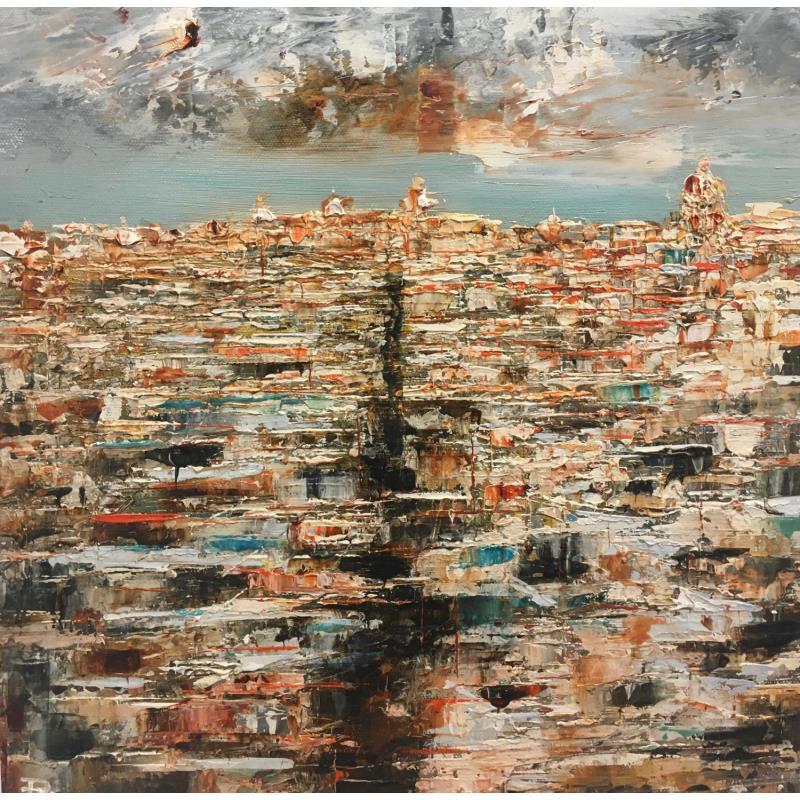 Painting Cuba by Reymond Pierre | Painting Abstract Urban Oil