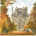 Gemälde Tuileries garden von Volynskih Mariya  | Gemälde Figurativ Landschaften Urban Architektur Aquarell