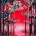 Gemälde De rouge et d'or von Locoge Alice | Gemälde Acryl