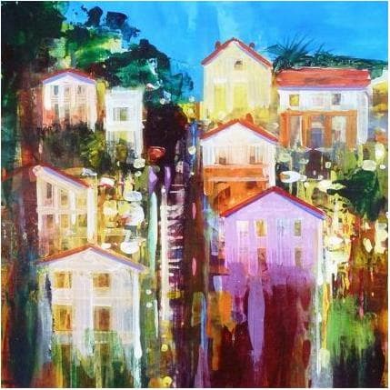 Painting Marseille, Roucas Blanc by Frédéric Thiery | Painting Figurative Acrylic Landscapes