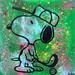 Peinture Snoopy golf par Kikayou | Tableau Pop-art Icones Pop Graffiti