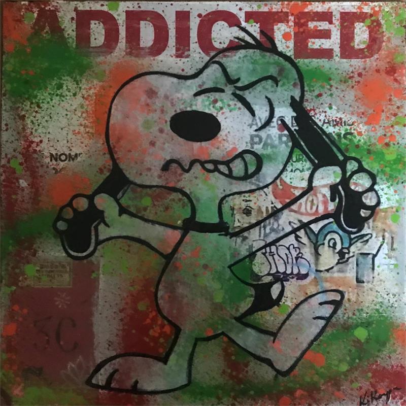 Painting Snoopy rrrr by Kikayou | Painting Pop-art Graffiti Pop icons