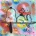 Gemälde Snoopy skate von Kikayou | Gemälde Pop-Art Pop-Ikonen Graffiti