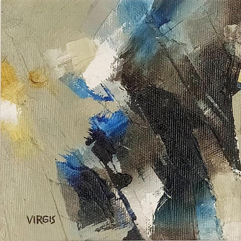 Gemälde ALL NIGHT LONG von Virgis | Gemälde Abstrakt Öl Minimalistisch