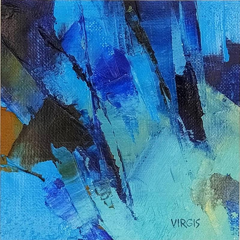 Painting MORNING RAIN by Virgis | Painting Abstract Minimalist Oil