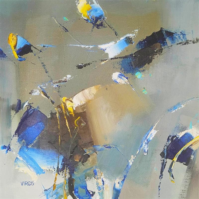 Painting FLEETING MOMENTS by Virgis | Painting Abstract Minimalist Oil