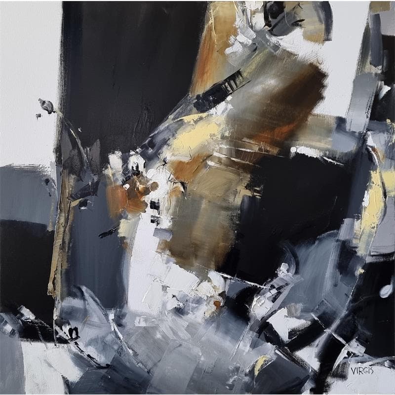 Painting HEAVY by Virgis | Painting Abstract Oil Minimalist