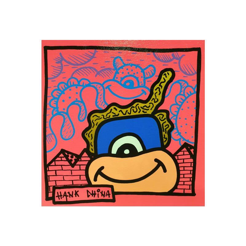 Painting James Elroy by Hank China | Painting Pop art Pop icons Acrylic