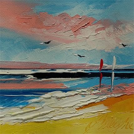 Painting L'Horizon avec toi by Fonteyne David | Painting Figurative Oil Marine
