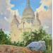 Peinture Sacré-coeur de Montmartre par Mekhova Evgeniia | Tableau Figuratif Huile