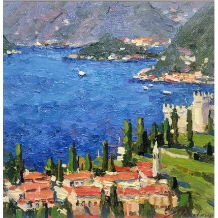 Peinture Mediterranean landscape par Mekhova Evgeniia | Tableau Figuratif Huile