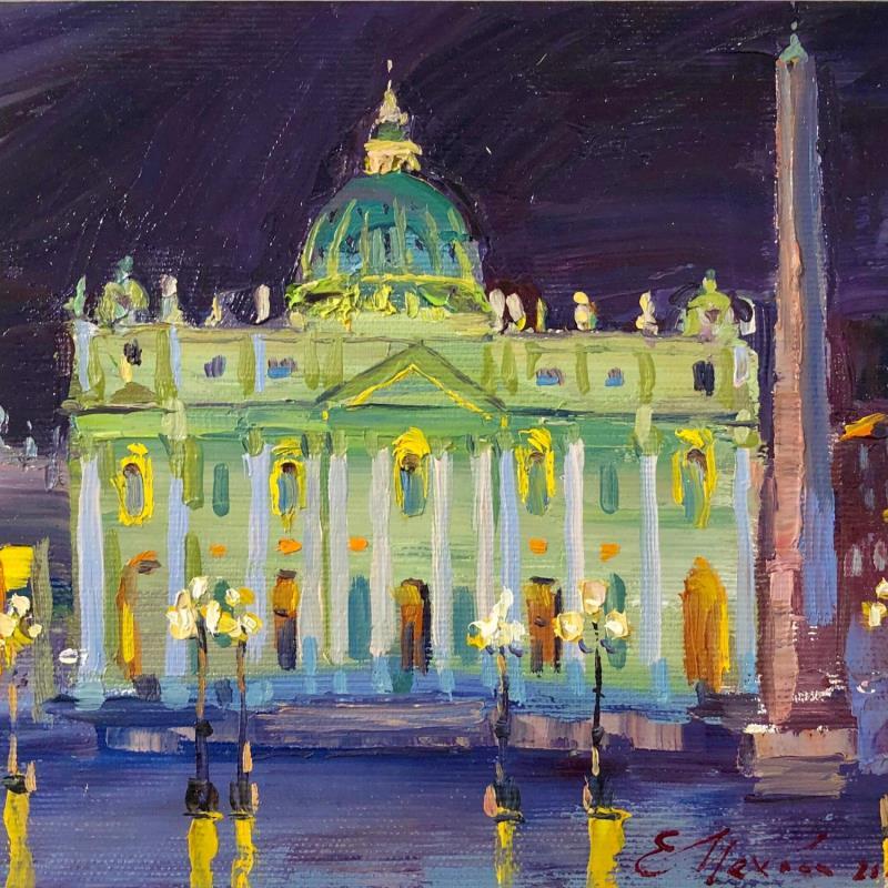 Painting Piazza San Pietro by Mekhova Evgeniia | Painting Oil