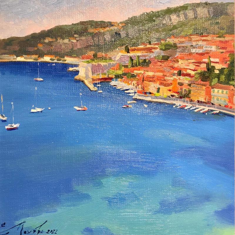 Painting Coast of the blue sea by Mekhova Evgeniia | Painting Oil