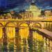 Peinture Night in Rome par Mekhova Evgeniia | Tableau Huile