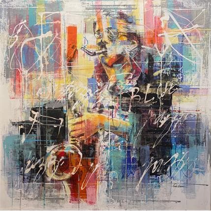 Painting Jazz Café  by Silveira Saulo | Painting Figurative Mixed Life style, Portrait
