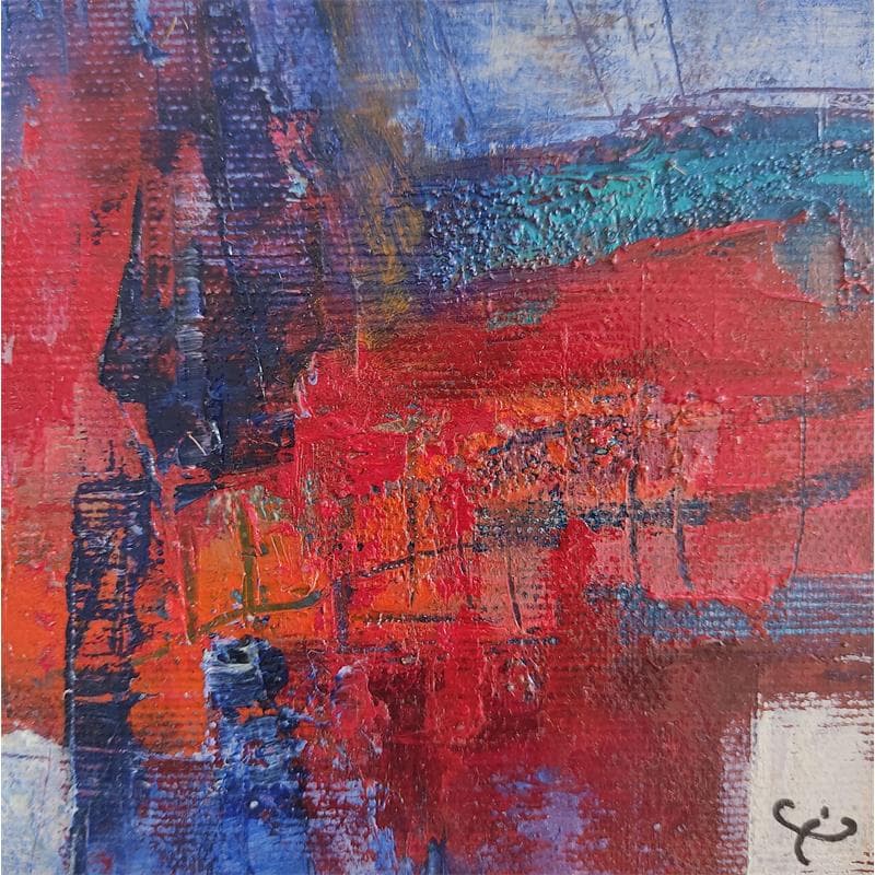 Painting La vie parisienne by Teoli Chevieux Carine | Painting Abstract Oil Minimalist