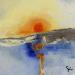 Gemälde Sea and sun von Teoli Chevieux Carine | Gemälde Acryl