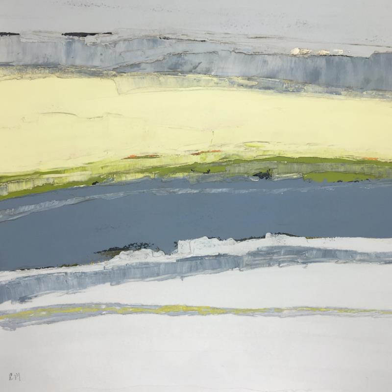 Painting Douce Journée by Marteau Frederique | Painting Abstract Oil Landscapes