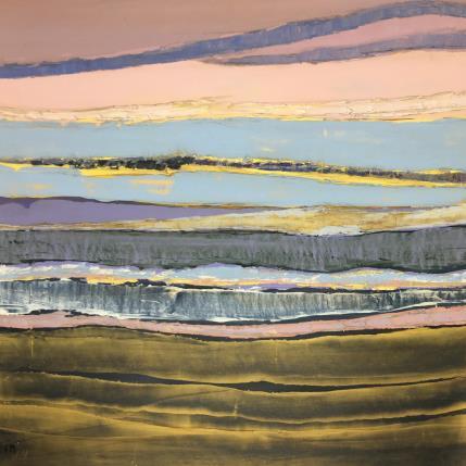 Gemälde Lumieres d 'or von Marteau Frederique | Gemälde Abstrakt Öl Landschaften